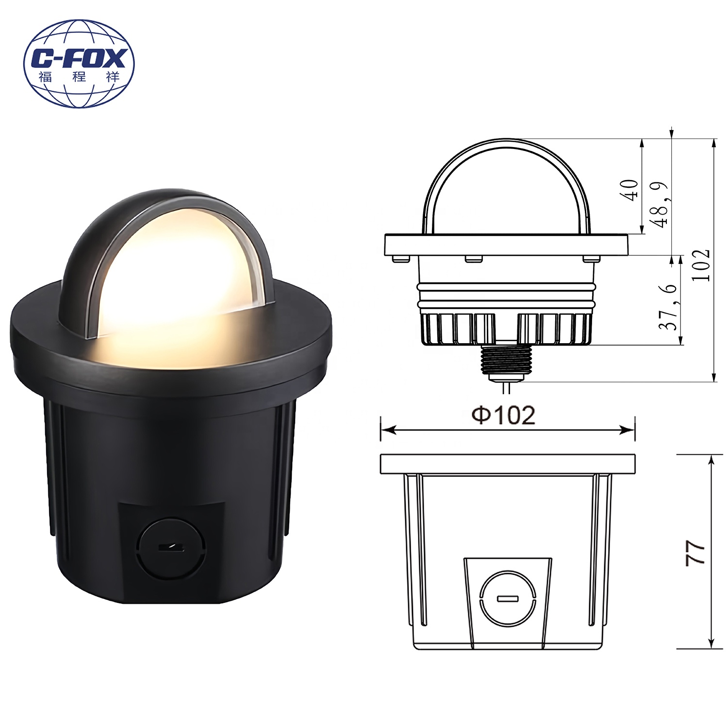 C-FOX-BL04 LED In-ground Well Light - Main view