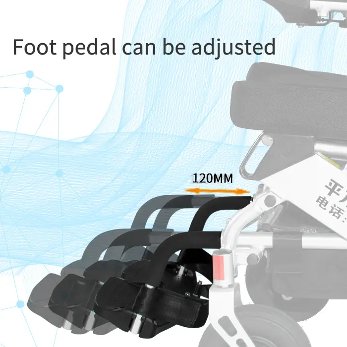 OEM Foldable Lightweight Electric Wheelchair with Lithium Battery Factory, Company