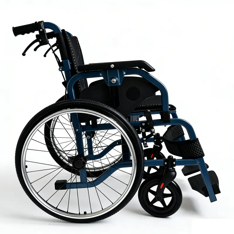 CE Certification Fashionable & Lightweight Aluminum Folding Wheelchair  Suppliers, Factory
