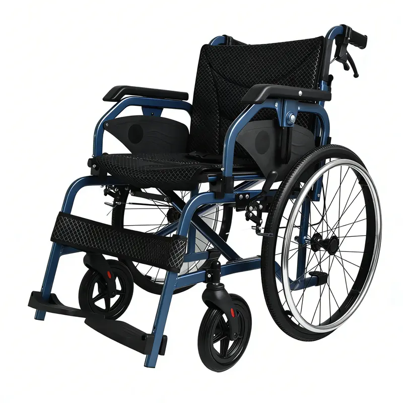 CE Certification Fashionable & Lightweight Aluminum Folding Wheelchair  Suppliers, Factory
