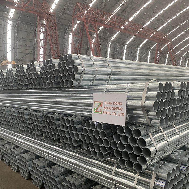 Large Inventory Hot Dipped Zinc Coating En10255 Cold Rolled Galvanised Steel Round Tube Pipe Galvanized Welded Seamless Square Steel Pipe for Scaffolding
