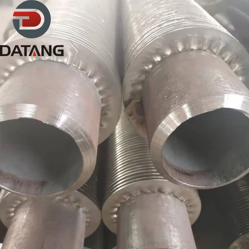 OEM Waste Heat Recovery Boiler Heat Exchanger Tubes High Frequency Solid Welded Spiral Fins Finned Tube