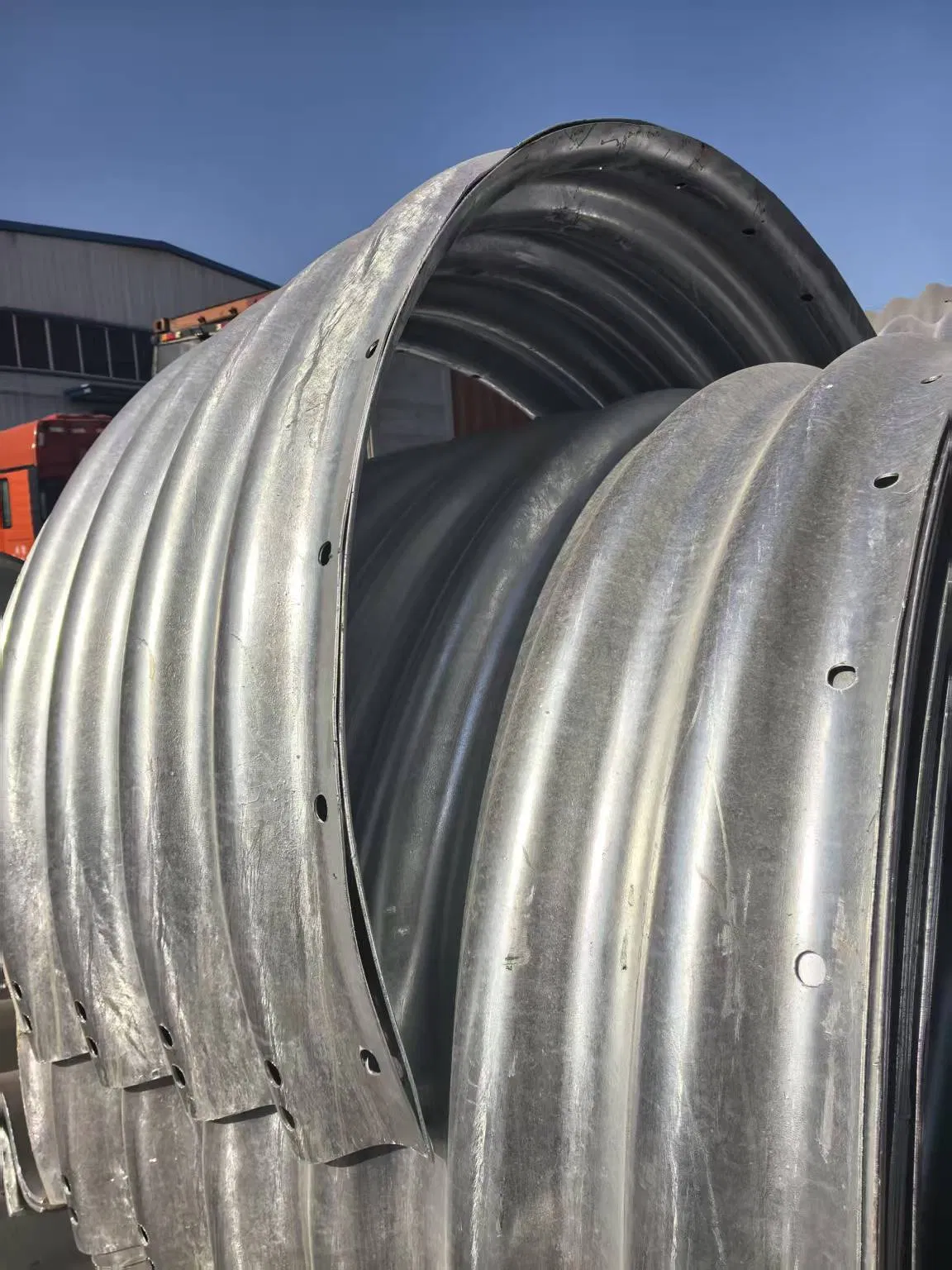 Low Price Large Diameter Galvanized Corrugated Culvert Bridge Drainage Tunnel Corrugated Culvert Steel Pipe