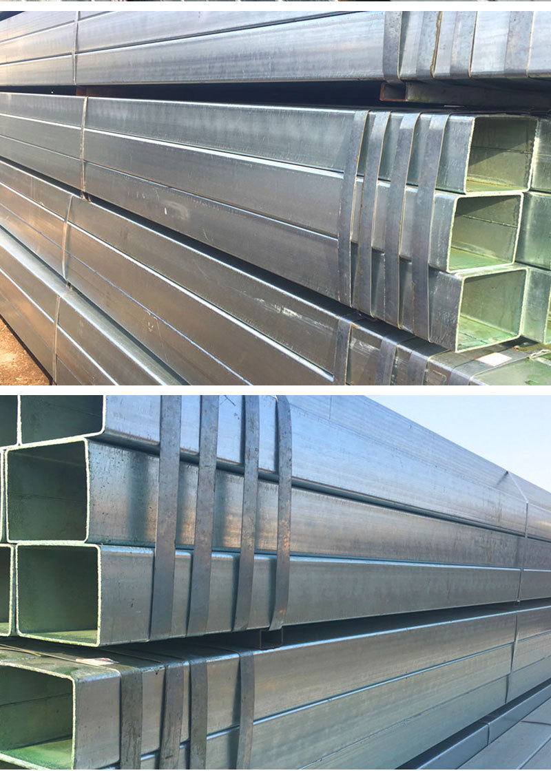 Structural Components Steel Rectangular Tubing / Galvanized Rectangular Steel Pipe / 2X3 Inch Rectangle ERW HDG Tube