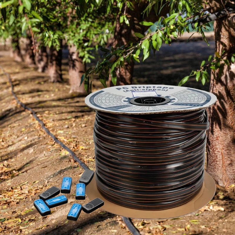 Precision Drip Line 1.6L/H with Pressure-Compensating Flexible HDPE Water Pipe