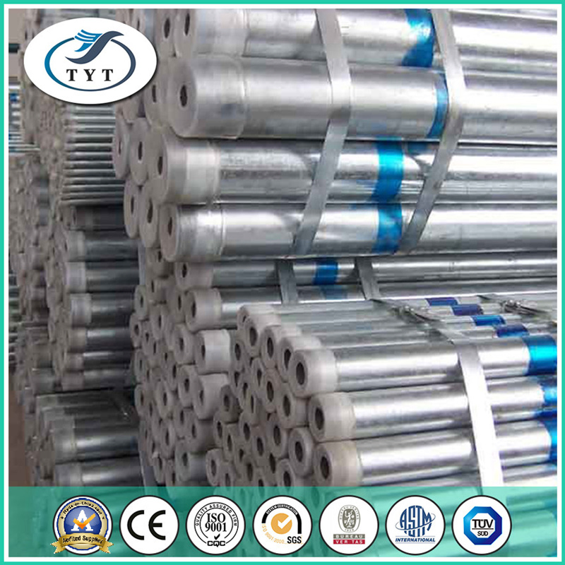 ASTM A53/A500 Hot-DIP Galvanized Steel Pipe for Scaffolding/Water Supply