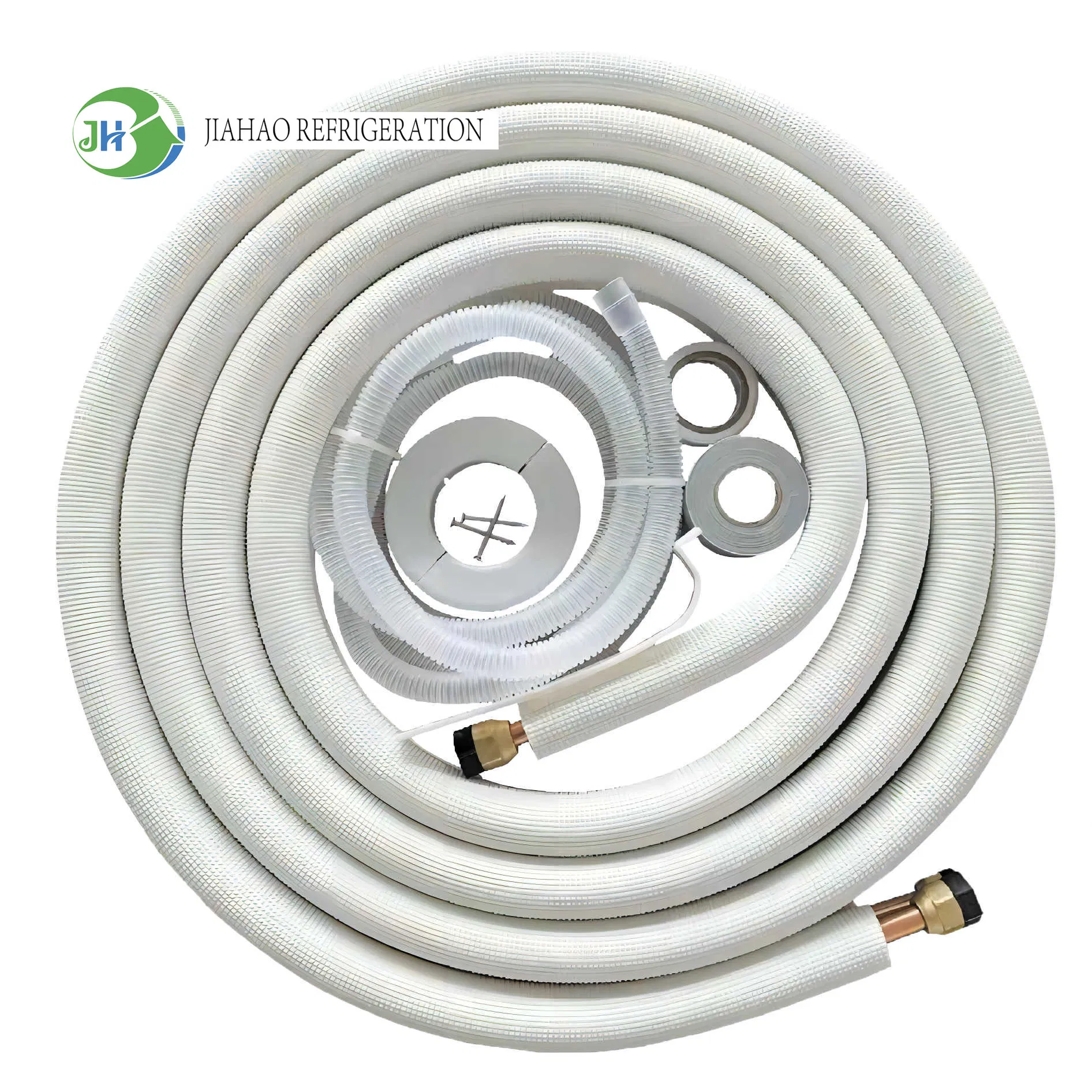 Jiahao Manufacture 1/4+3/8 Home HVAC Copper Pipe 78 Line Set Mini Line &amp; Split Copper Set