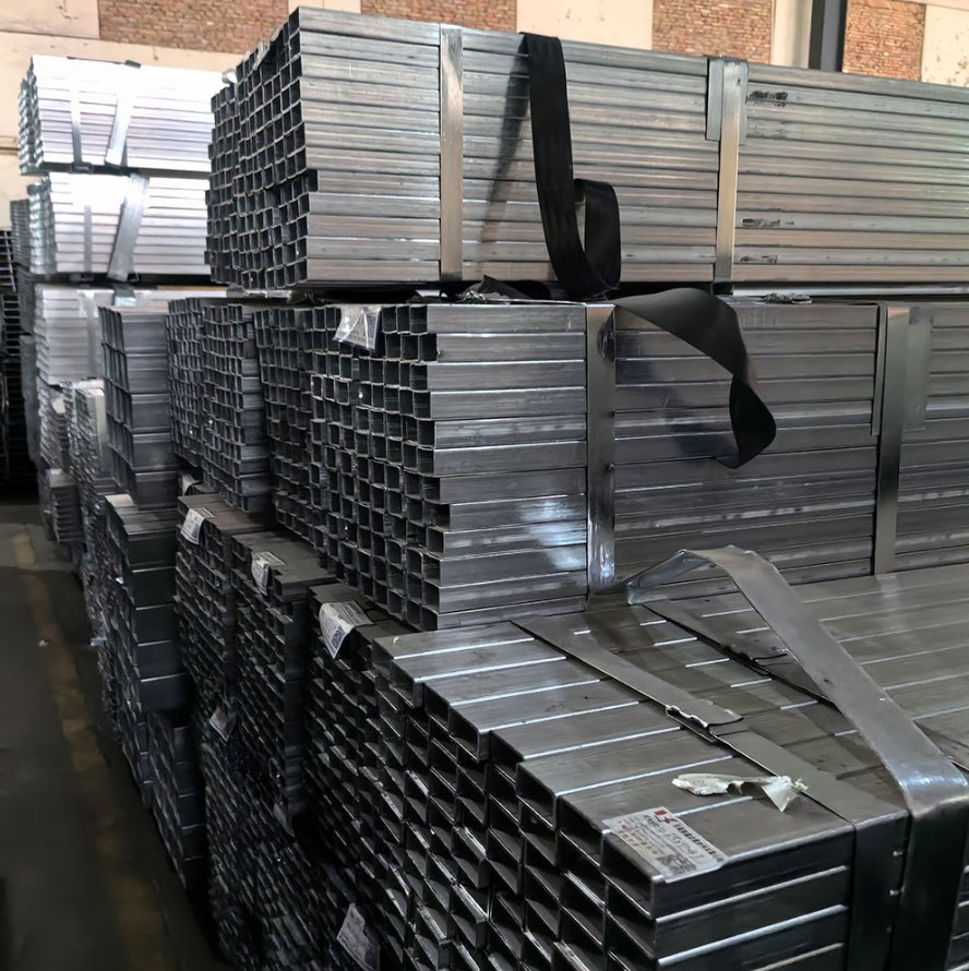 Mild Carbon Welded Metal Ms ERW Black Iron Hollow Section Rectangular and Square Steel Pipe 200X200 Galvanized Square Tube