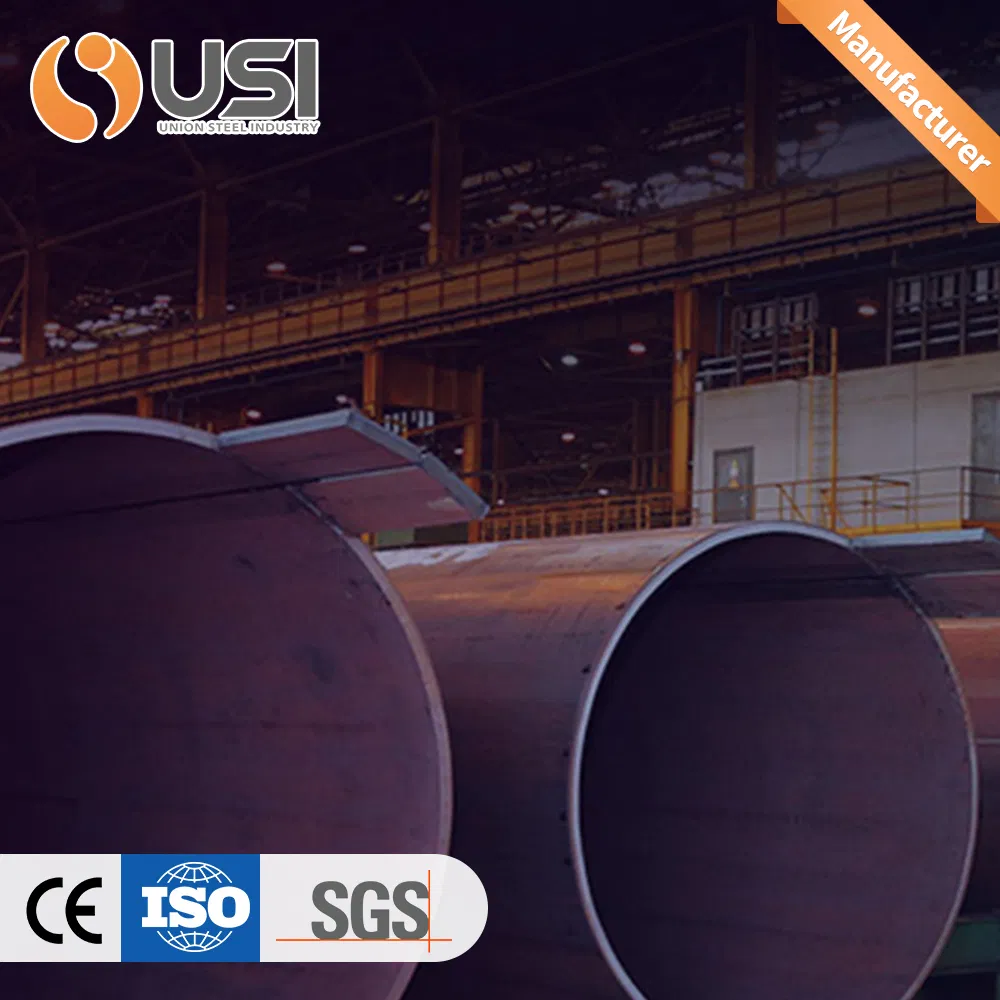 SSAW Pipe ASTM A252 Precision Spiral Weld Steel Pipe Spirally Submerged Arc Welding (SSAW) Carbon Steel Pipe Customizable Sizes for Industrial Use