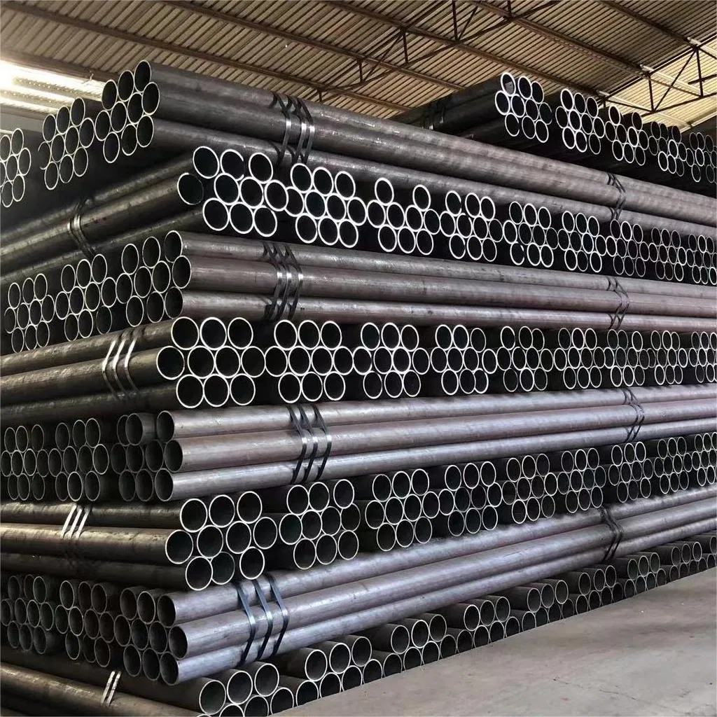Pickled Surface Seamless Carbon Steel Tube St45 for Mechanical and Engineering Structures