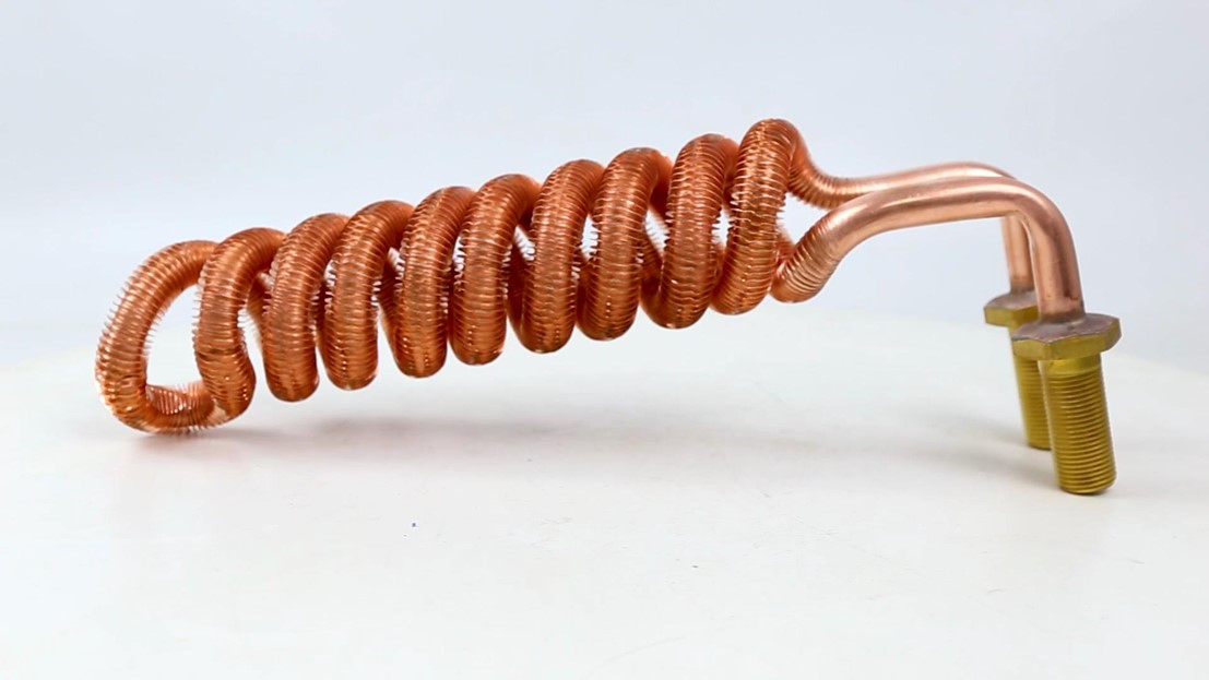 Non-Standard Custom Copper Spiral Fin Tube Cooling Tube Coil Cooling Coil Heat Exchanger Cooler L/U Type