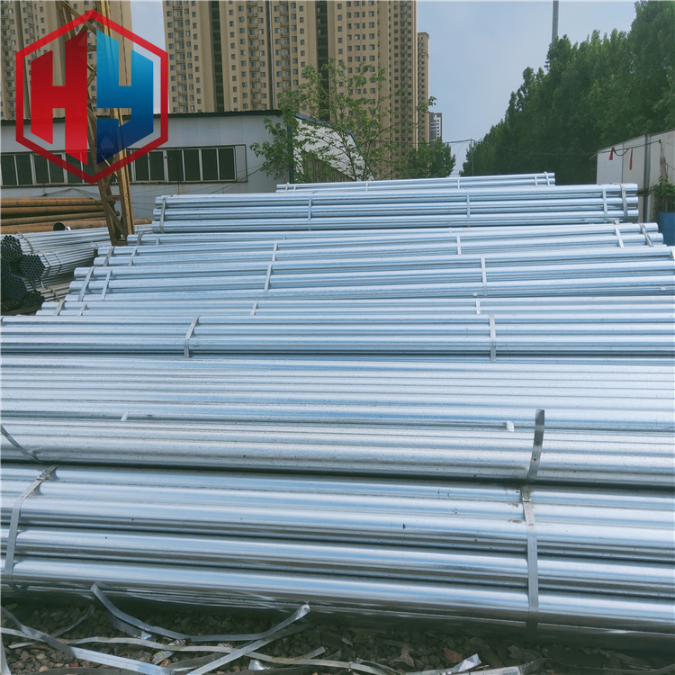 Galvanized Steel Pipe Scaffolding Round Hot Dipped Gi Pipe for Building ASTM Pre Galvanized Steel Tube