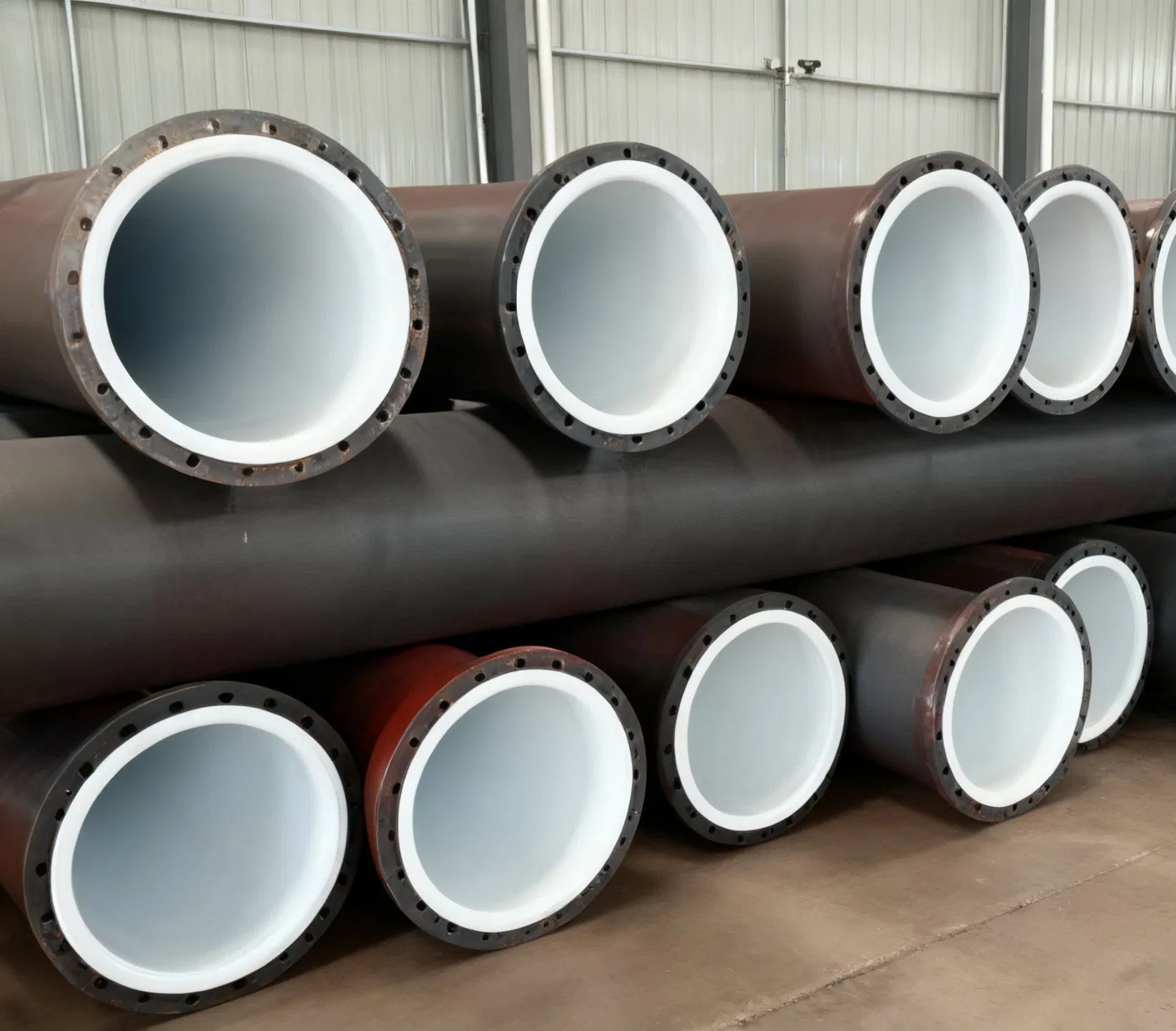 Large Diameter PTFE Lined Steel Chemical Corrosion-Resistant Pipes