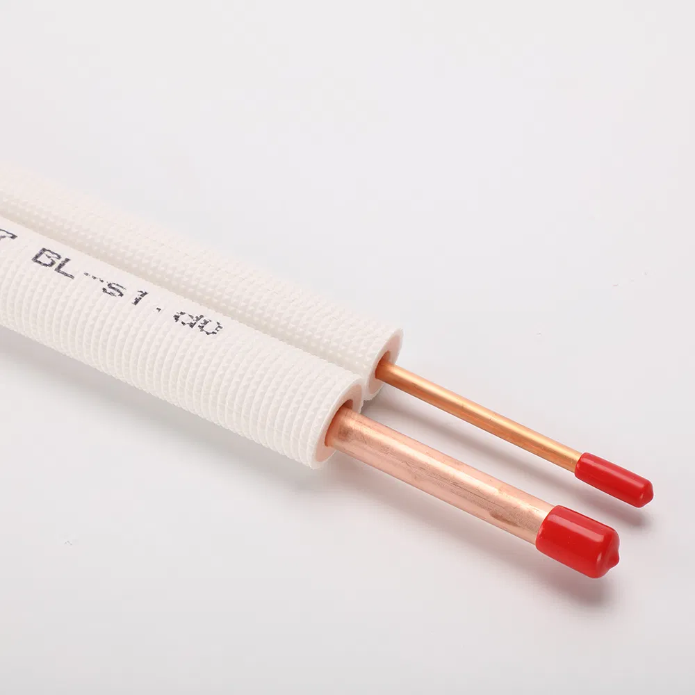 Premium Insulated Copper Pipe for HVAC Air Conditioning Systems-Mini Split Line Set 1/4" &amp; 3/8" Insulated Copper Tube Set -50 FT