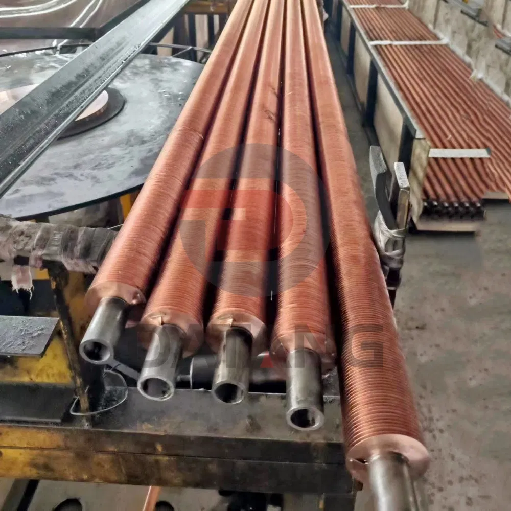 Datang Copper C1100/ Aluminium A1100, A1060 Fins G Type Embedded Finned Tube for Air Cooled Heat Exchanger, Air Coolers