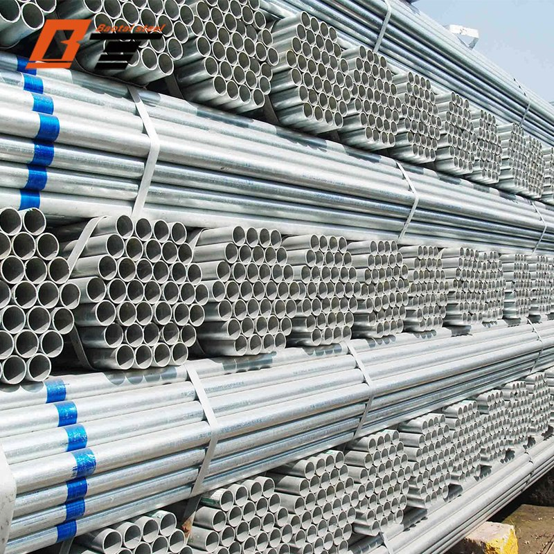 Pipes 5L Hot Dipped Carbon Seamless Steel Pipe Black Zinc Coated Ms Iron Tube Q345 Q195 Steel Pipes