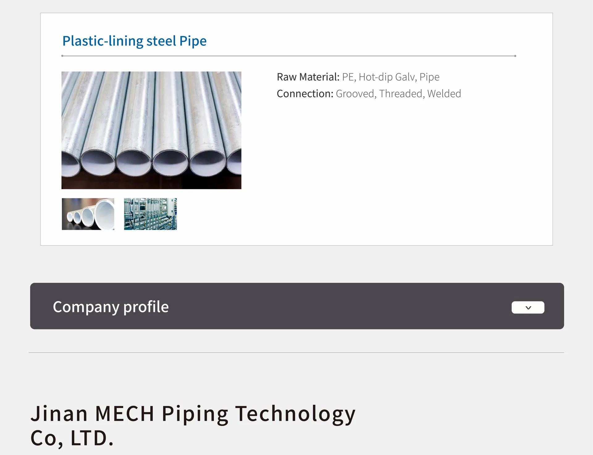 Galvanized Pipe Detail 3