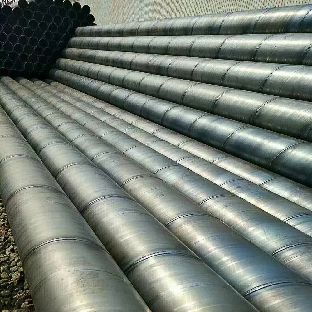 Large Diameter Civil Engineering Spiral Pipe ERW Welded Cardon Steel Pipes Construction Mining Industry Drainage Pipe GB/T 3091 Large Diameter Thick Wall LSAW