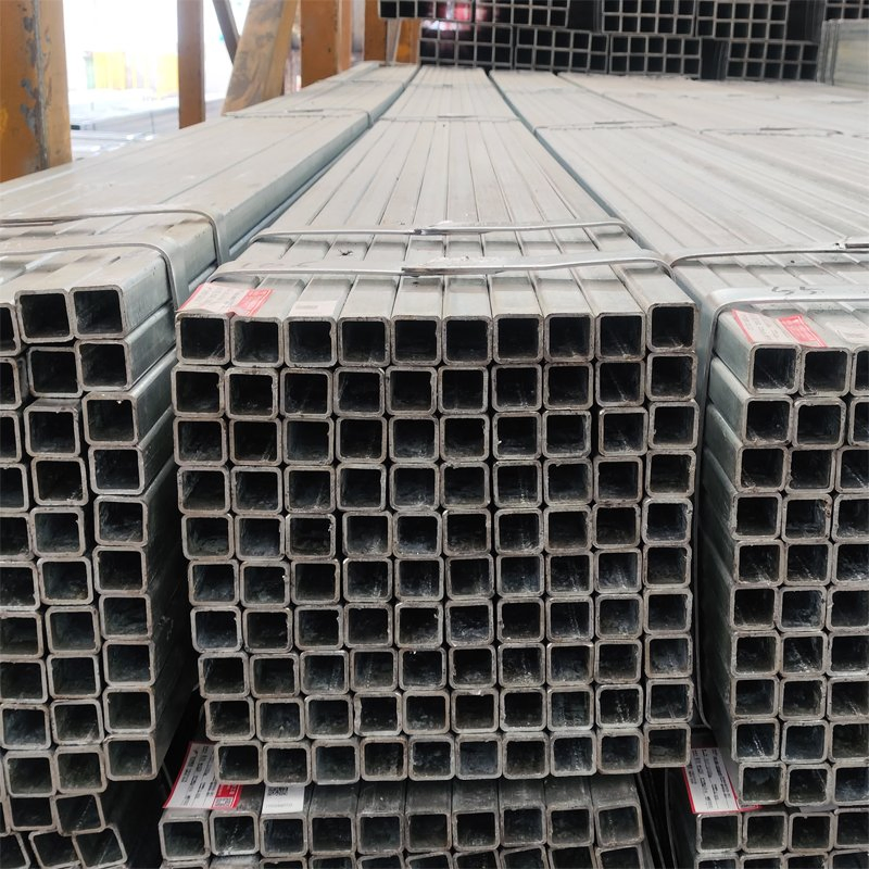 Construction Structural Galvanize Square Hollow Section Mild Steel Gi Square Pipe Tube Price List