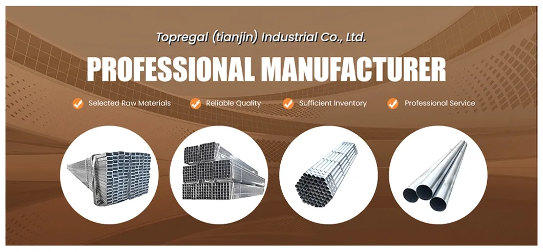 Galvanized Steel Square Pipe Banner