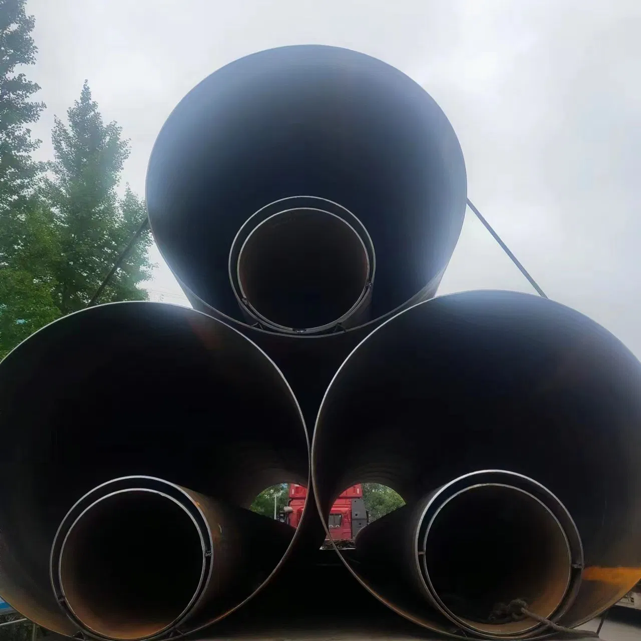 1600mm 1800mm 2200mm 2500mm Diameter 24 Inch Q235 Q355 SSAW Carbon Spiral Welded Steel Pipe with Epoxy Coatings
