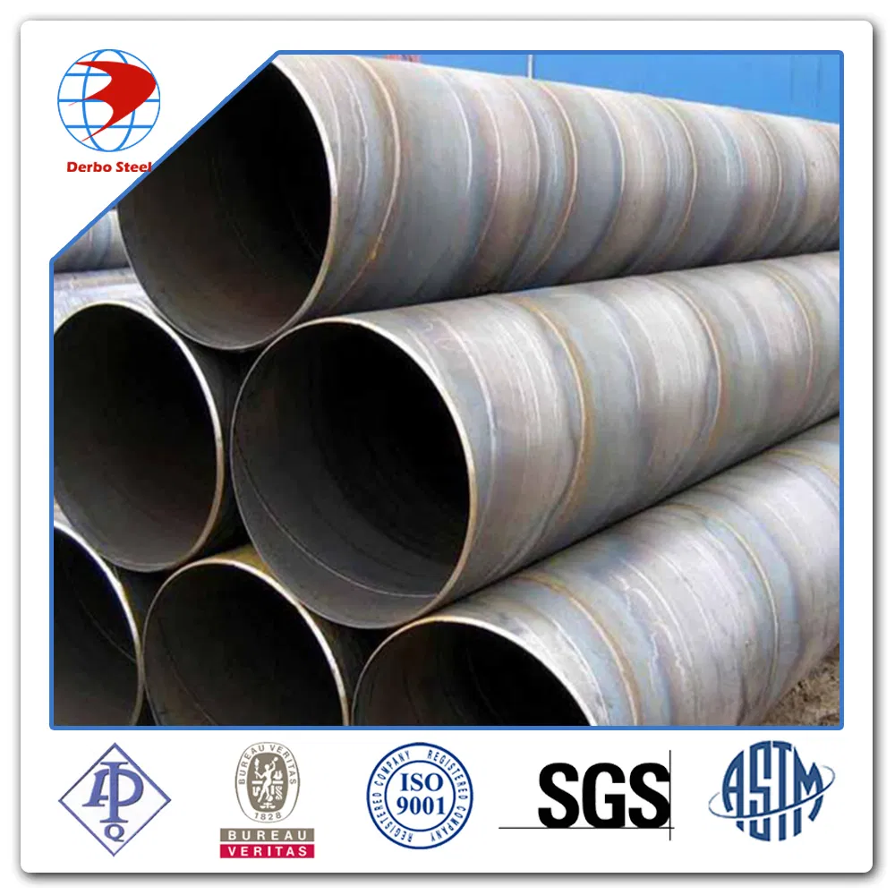 API 5L Grb Psl1 Lasw ERW Spiral Welded Steel Pipe