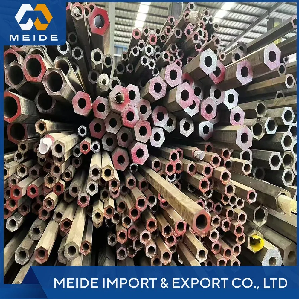 Q355b A572 Gr. 50 St52 Cold Drawn Carbon Steel Hexagonal Tube Engineering Machinery Structural Parts