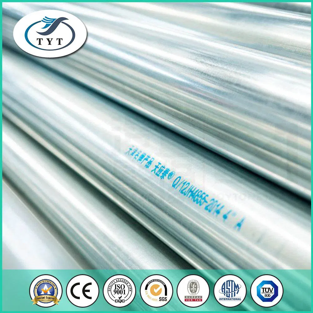 ASTM A53/A500 Hot-DIP Galvanized Steel Pipe for Scaffolding/Water Supply