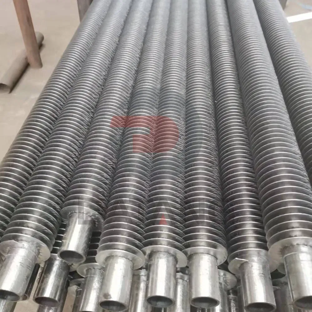OEM Waste Heat Recovery Boiler Heat Exchanger Tubes High Frequency Solid Welded Spiral Fins Finned Tube