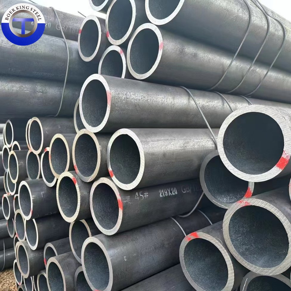 Hot Rolled A106 API5L A53 St37 St52 Sch80 Ss400 S235jr S355 Carbon Steel Seamless Pipe