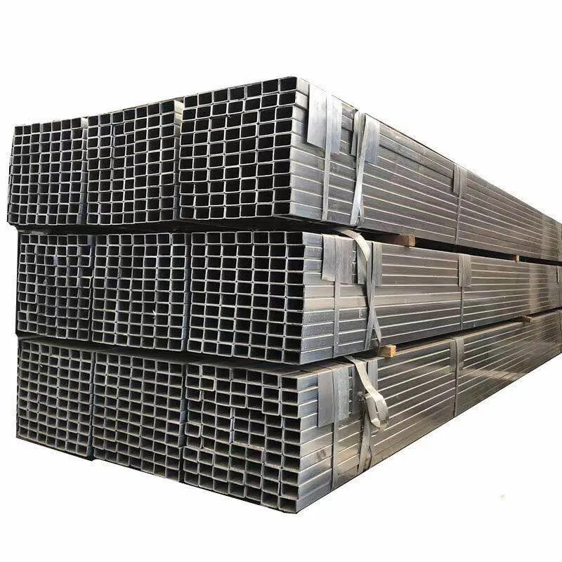 ASTM A500 Hollow Section Galvanized Welded Black Steel Tube A36 Mild Steel Profile Galvanized Rhs Shs Hollow Section Rectangular Square Tube in Stock