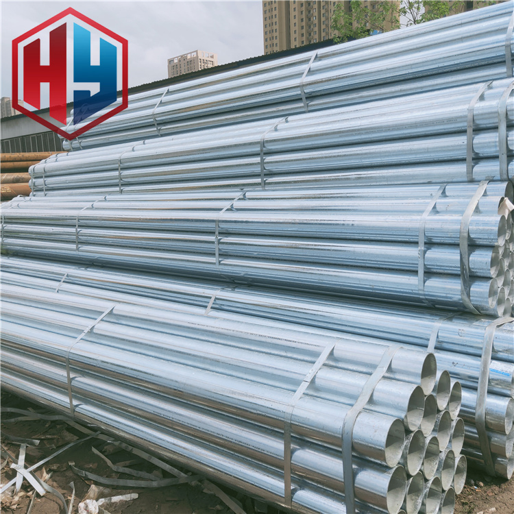 Galvanized Steel Pipe Scaffolding Round Hot Dipped Gi Pipe for Building ASTM Pre Galvanized Steel Tube