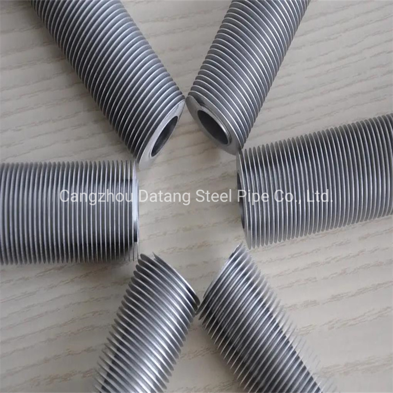 Datang ASME SA210 C/A1 Seamless Carbon Steel Wire Wound Finned Tubes, Helically Welded Wound Serrated Fin Pipe for Hrsg Boiler / Fired Heater