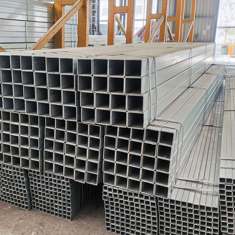 Construction Structural Galvanize Square Hollow Section Mild Steel Gi Square Pipe Tube Price List