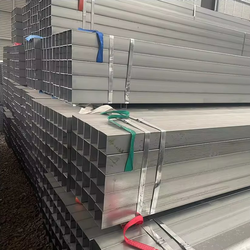 Mild Carbon Welded Metal Ms ERW Black Iron Hollow Section Rectangular and Square Steel Pipe 200X200 Galvanized Square Tube