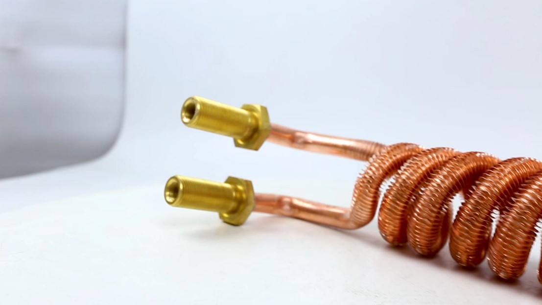 Non-Standard Custom Copper Spiral Fin Tube Cooling Tube Coil Cooling Coil Heat Exchanger Cooler L/U Type