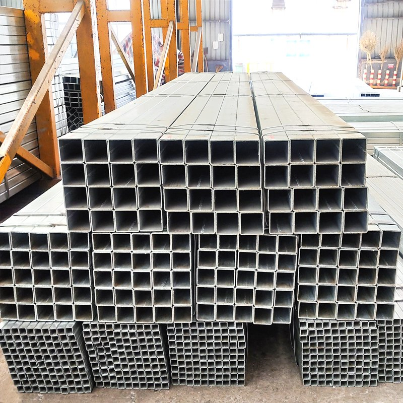 Construction Structural Galvanize Square Hollow Section Mild Steel Gi Square Pipe Tube Price List