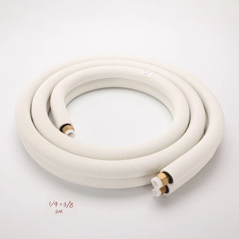 Premium Insulated Copper Pipe for HVAC Air Conditioning Systems-Mini Split Line Set 1/4" &amp; 3/8" Insulated Copper Tube Set -50 FT