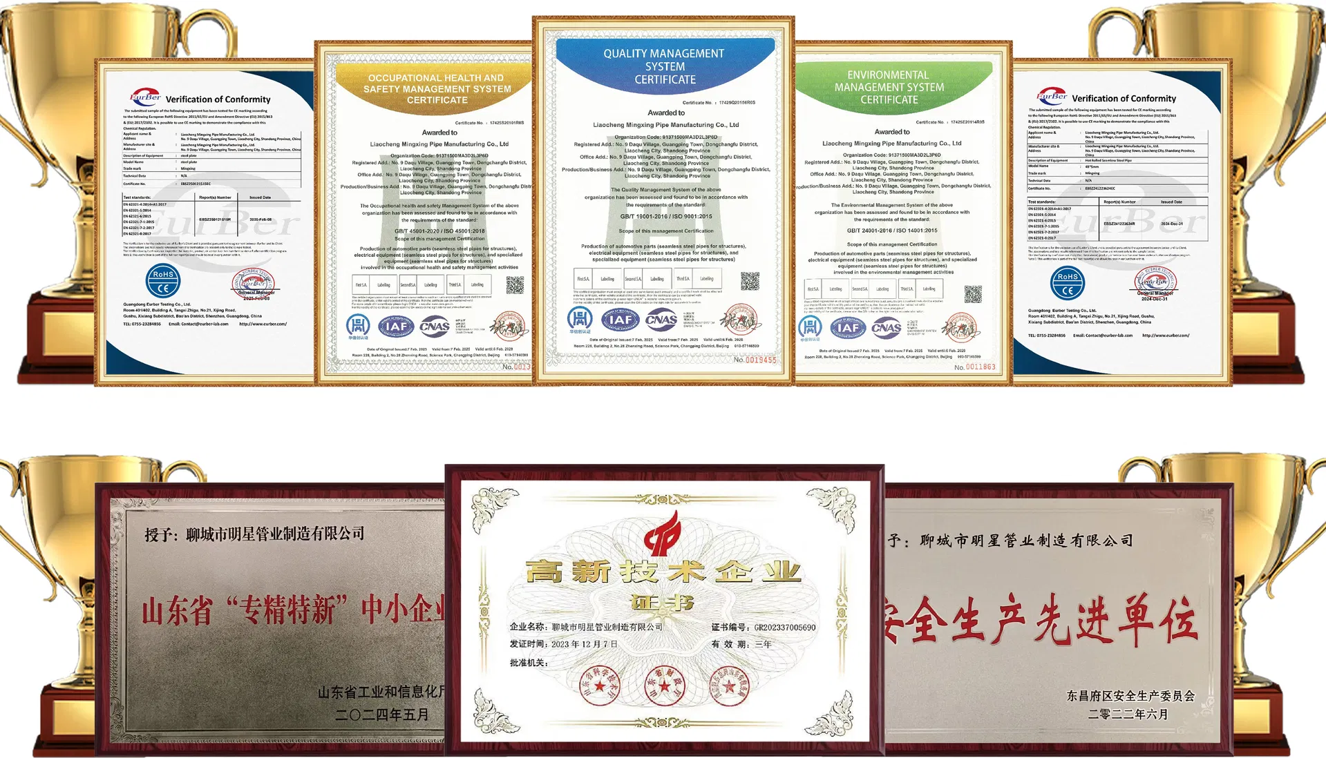 Certificates