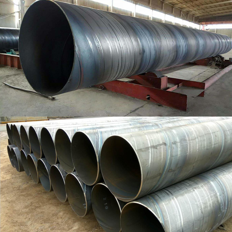 ASTM A252 Construction Hydraulic Carbon Spiral Steel Pipe API 5L X52 SSAW Spiral Welded Steel Pipe Mill for Oil and Gas Line