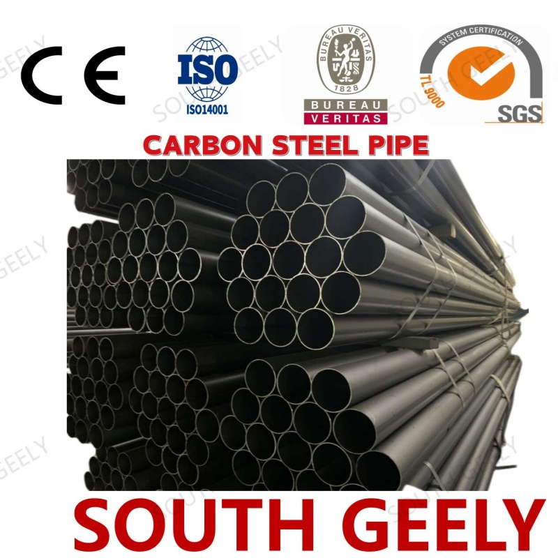 SPCC DC01 DC04 S350 S550 Welded Carbon Steel Pipe Tube Manufacturer Factory Price Round Square 1 2 3 4 5 6 7 8 Inch for Oil and Gas Industries