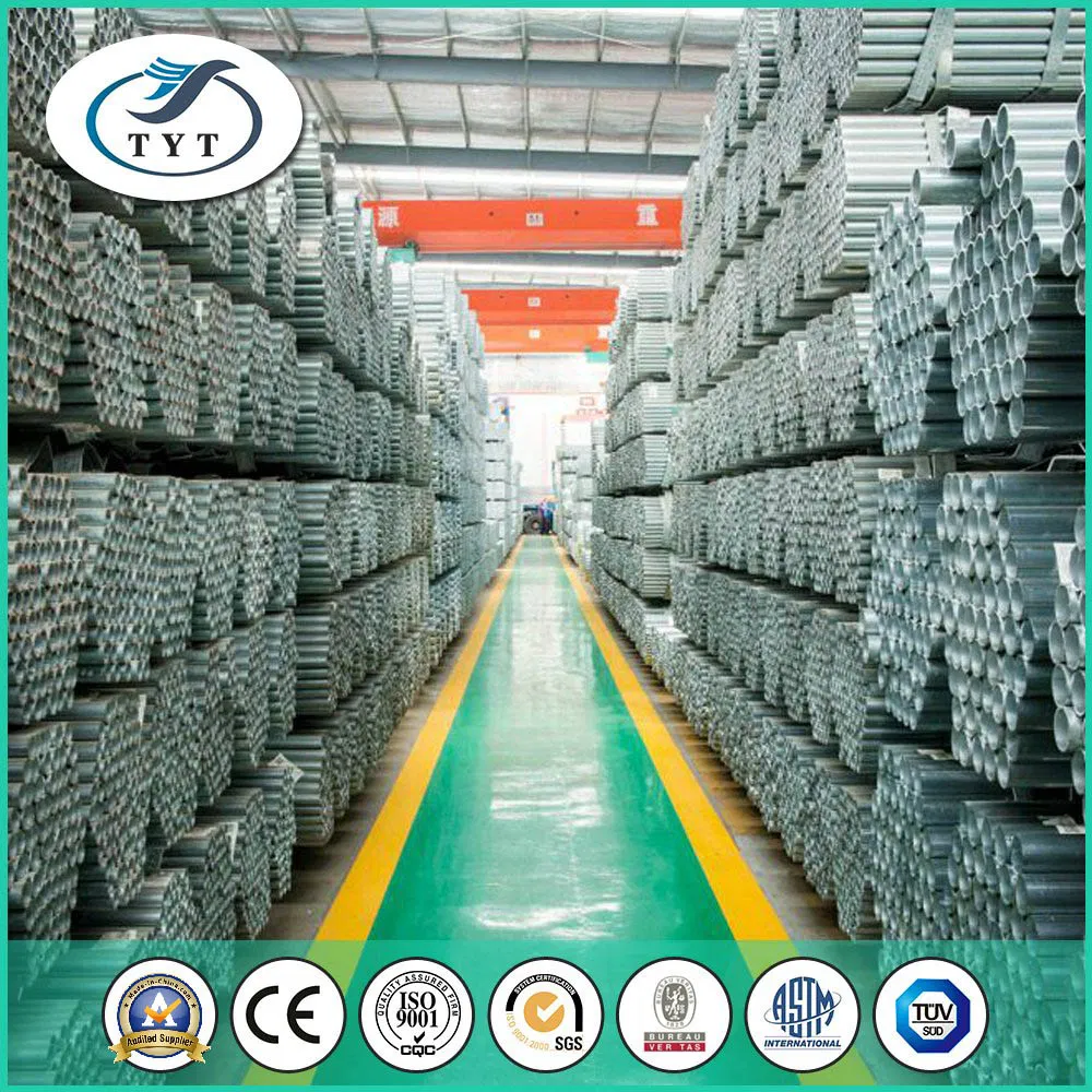 ASTM A53/A500 Hot-DIP Galvanized Steel Pipe for Scaffolding/Water Supply