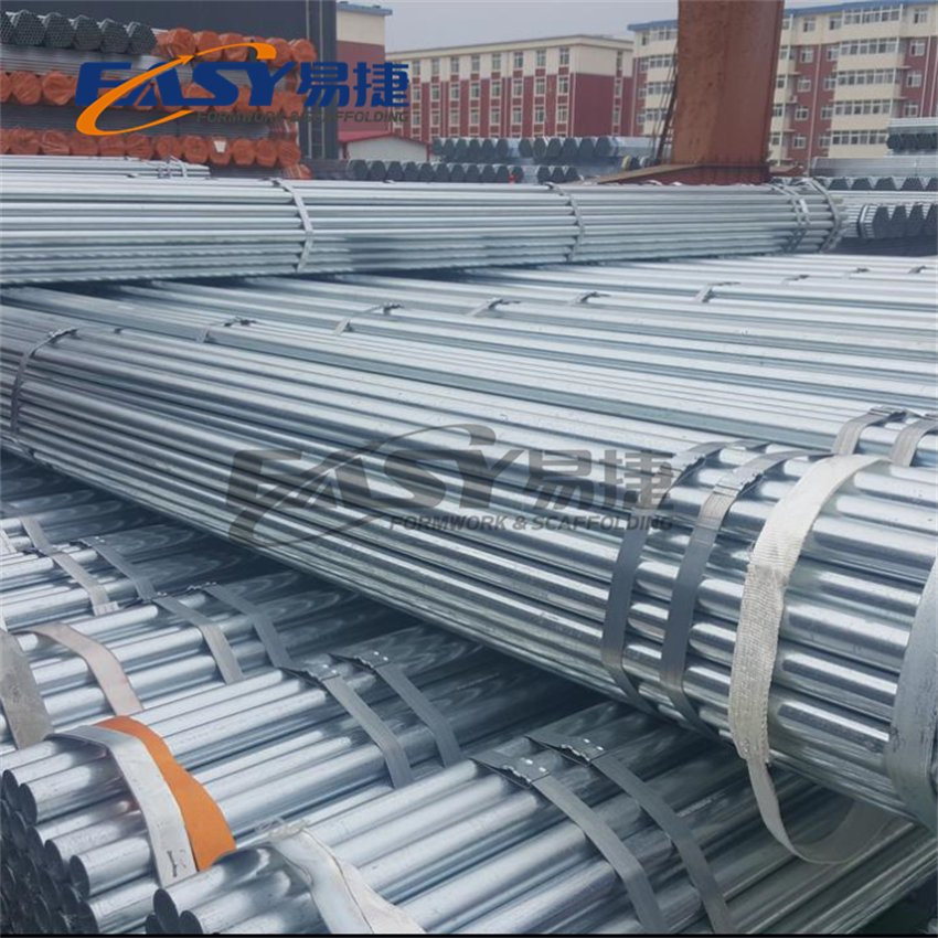 Easy Scaffolding 1/2"-24"/48.3/48.6mm Black Carbon Hot DIP Galvanized Welded/Seamless Q235/Q245/Stk400/Stk500 Material Steel Square/ Round Scaffolding Pipe