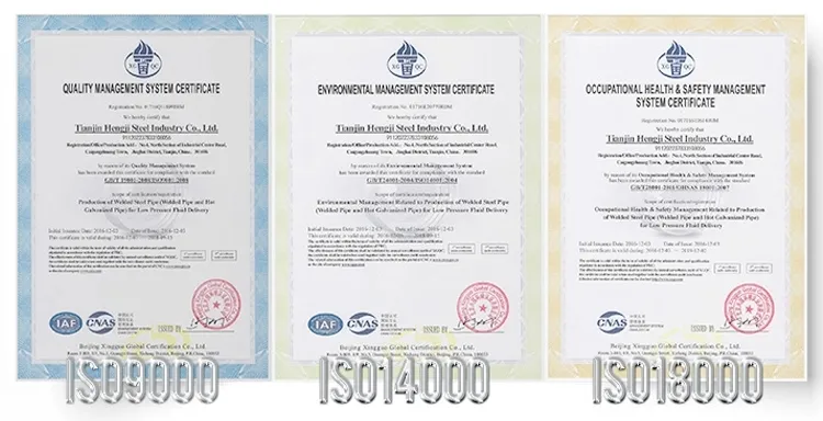 Quality Certifications