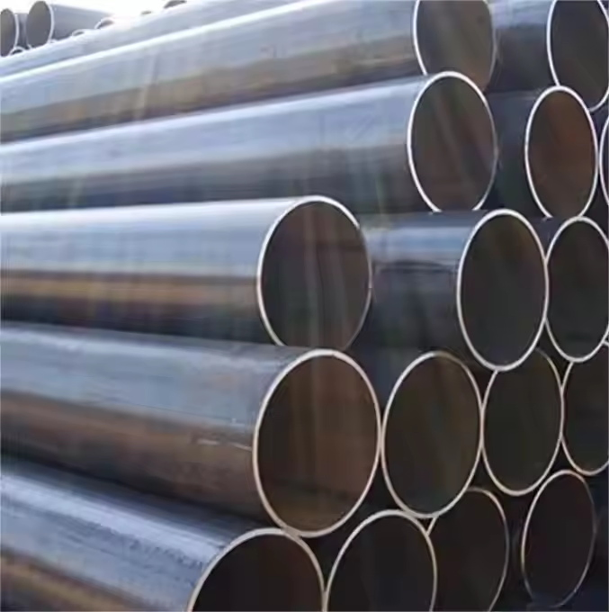 Black Round Seamless Welded Carbon Steel Pipe