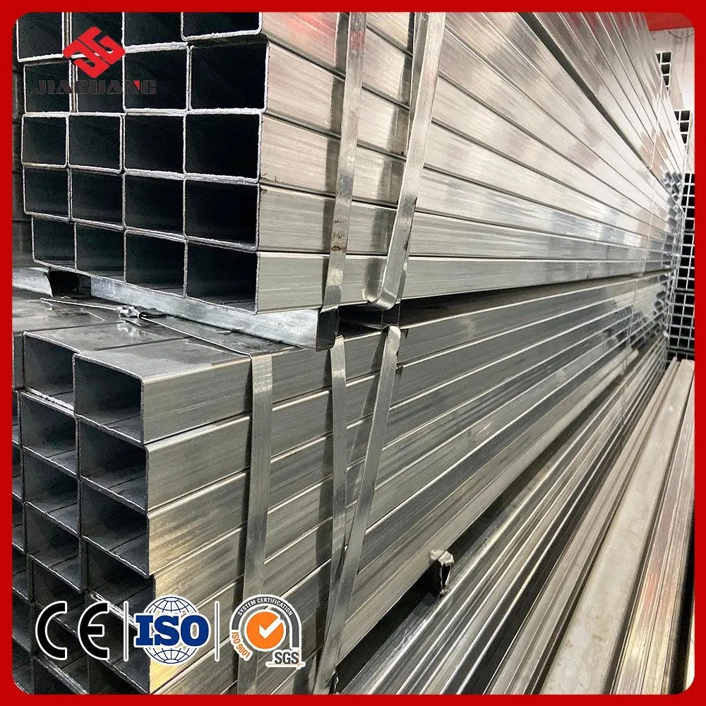 ASTM A513 A36 A500 Gi Galvanize Carbon Steel/ 0.6mm-2.0mm Alloy Steel Tube Square Low-Carbon/Seamless/Welded/ Construction Engineering Rectangular Pipe