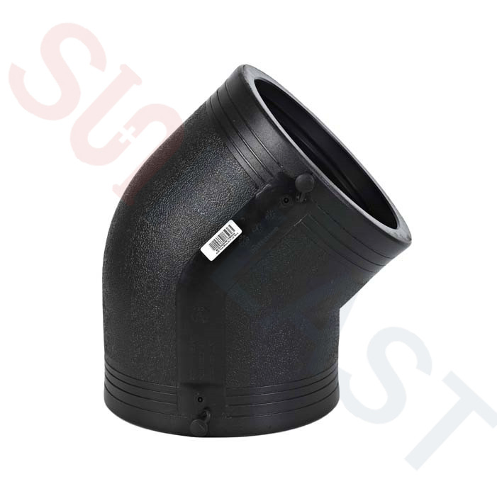 PE100 PE80 Water Well Flexible Black Pipe Blue Line