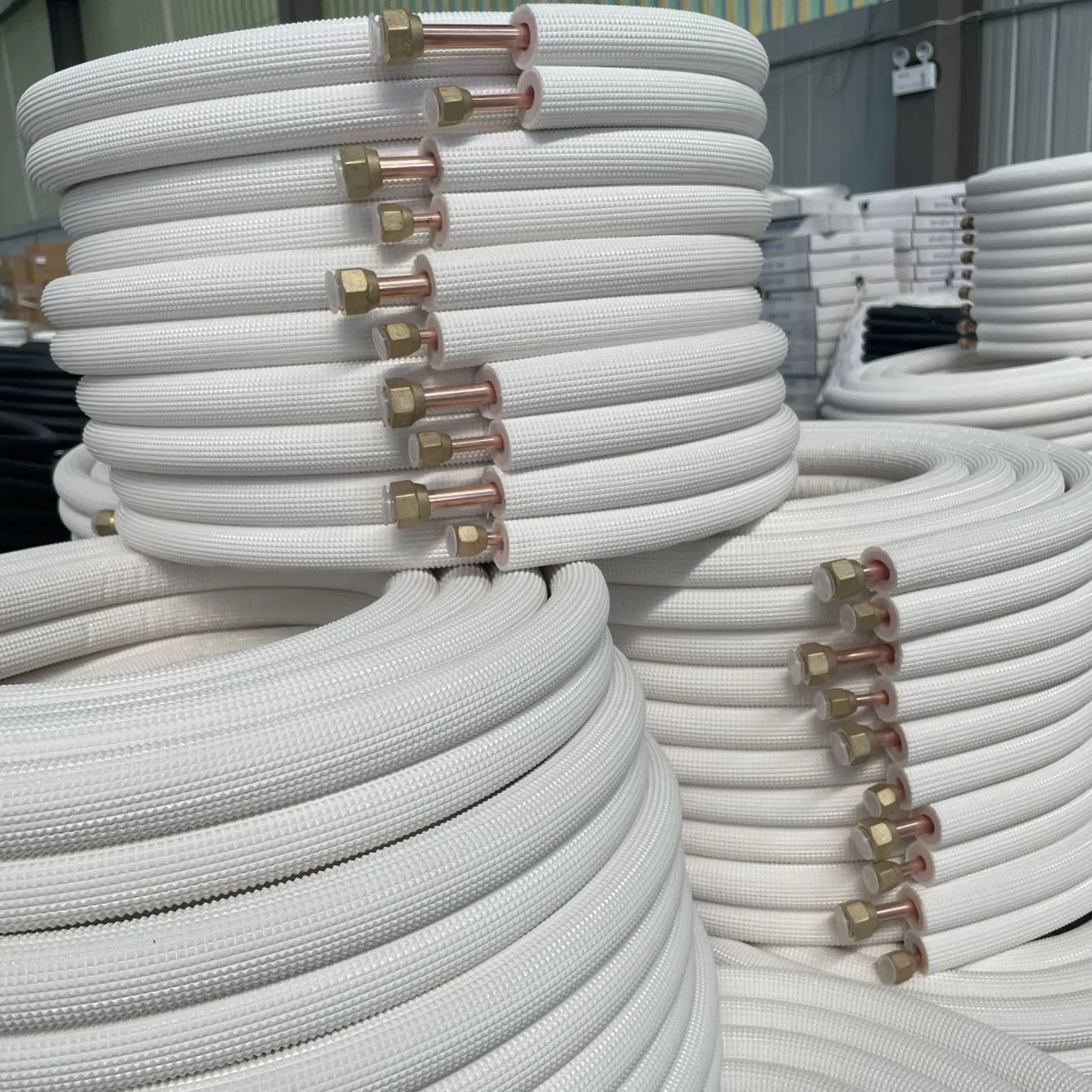 AC Refrigeration Parts Ventilation Air Conditioning Connection Rubber HVAC Line Sets Air Conditioner Insulation Insulated Tube Copper Pipe