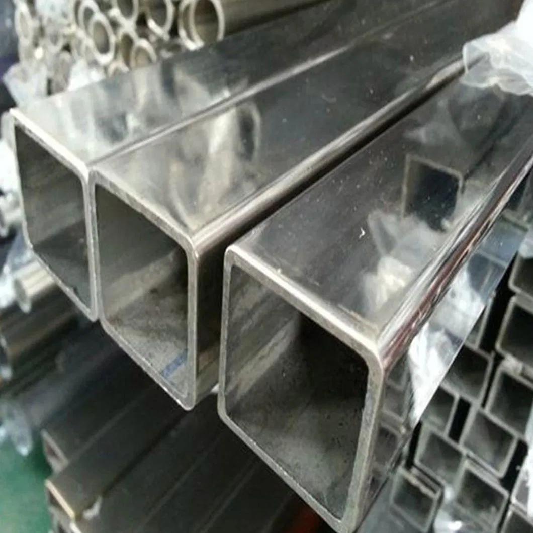 Factory Direct Sales 304 Mirror Polished Stainless Steel Tub Decorative Stainless Steel Square Tube 316 Stainless Steel Pipe