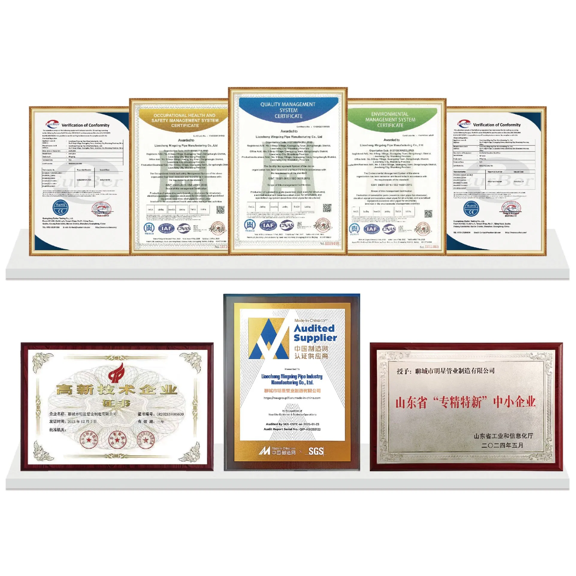 Hot Finished Seamless Carbon Steel Tube ASTM A53 Grade B Sch40 for General Purpose Plumbing, Mechanical and Structural Applications